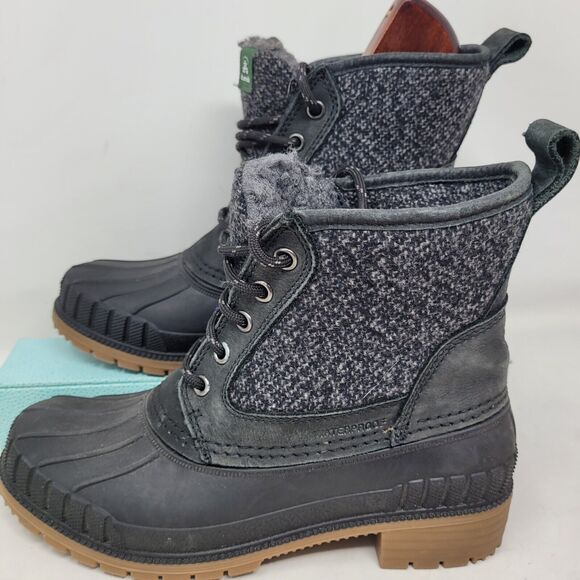Kamik Sienna Mid Waterproof Winter Snow Boots Black Womens Sz 7M Made/CANADA 99% - Picture 5 of 11